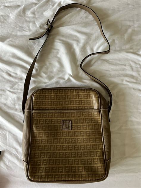 fendi messenger bag heren|authentic vintage fendi crossbody bag.